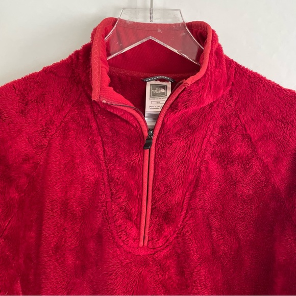The North Face Fuzzy Red Jacket Size S - Picture 3 of 14